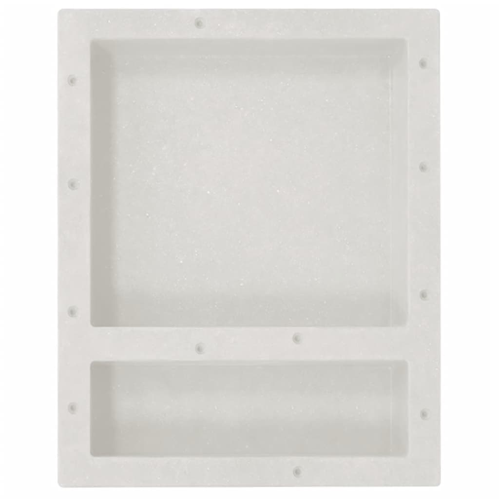 Vidaxl Shower con 2 compartimentos 41x51x10 cm Mat White