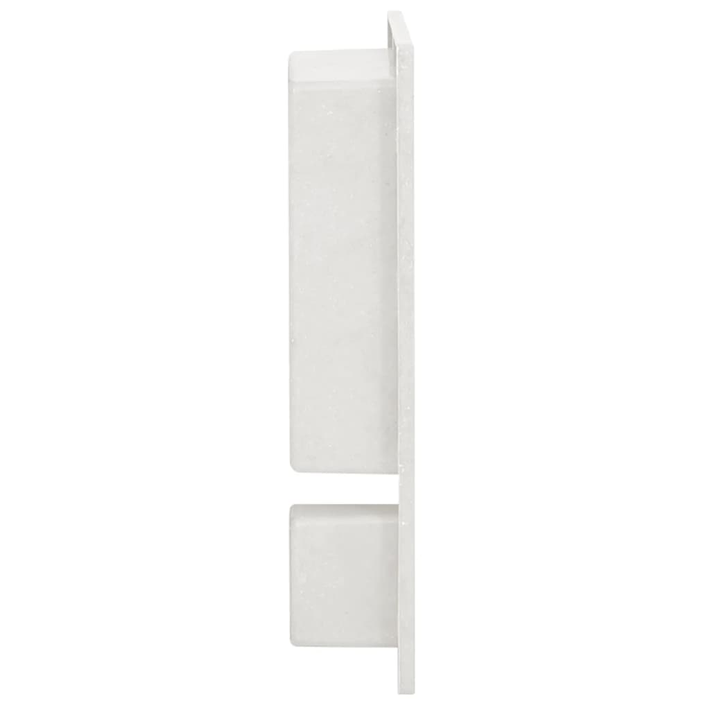 Douche Vidaxl avec 2 compartiments 41x51x10 cm de tapis blanc