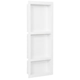 Vidaxl Shower con 3 compartimentos 41x99x9 cm de alto brillo blanco