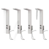 Vidaxl Duschpaneel System Aluminium Weiß