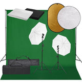 Vidaxl Photo studio set with lighting set, background and reflector