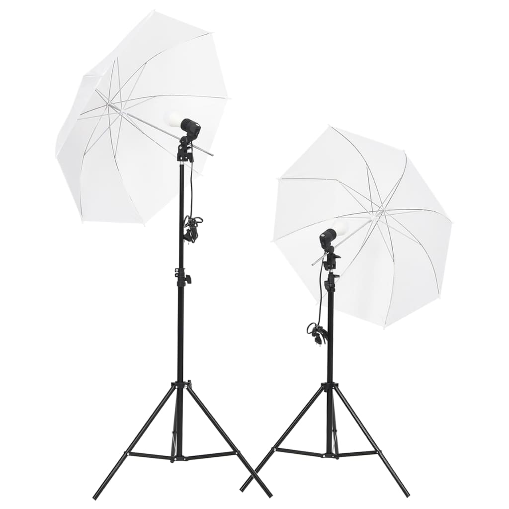 VidaXL Fotostudioset met verlichtingsset en achtergrond