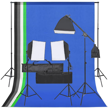 Vidaxl Photo Studio Set mit Beleuchtungsset und Hintergrund