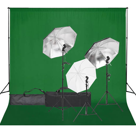 Vidaxxl Fotostudio-Set mit Beleuchtungsset und Hintergrund