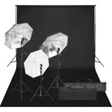 Vidaxl Photo studio set with lighting set and background