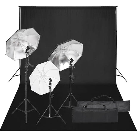 Vidaxxl Fotostudio-Set mit Beleuchtungsset und Hintergrund