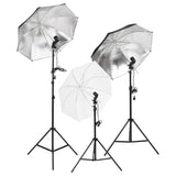 Vidaxl Photo studio set with lighting set and background