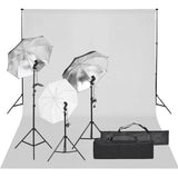 Vidaxl Photo Studio Set mit Beleuchtungsset und Hintergrund