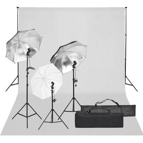 Vidaxxl Fotostudio-Set mit Beleuchtungsset und Hintergrund