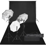 Vidaxl Photo Studio Set mit Beleuchtungsset und Hintergrund