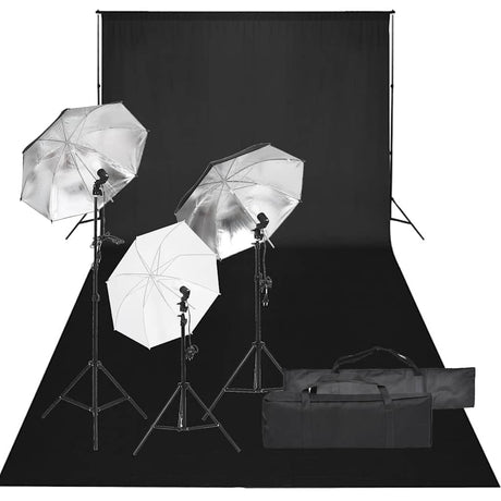Vidaxxl Fotostudio-Set mit Beleuchtungsset und Hintergrund