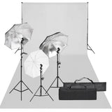 Vidaxl Photo Studio Set mit Beleuchtungsset und Hintergrund
