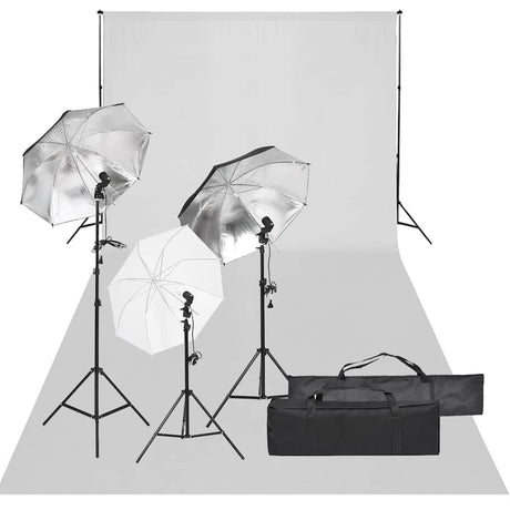 Vidaxxl Fotostudio-Set mit Beleuchtungsset und Hintergrund