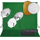Vidaxl Photo Studio -Set mit Beleuchtungssatz, Hintergrund und Reflektor
