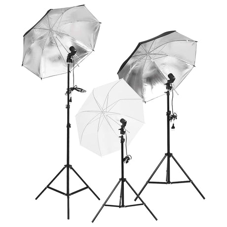 Vidaxxl Fotostudio-Set mit Beleuchtungsset, Hintergrund und Reflektor