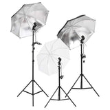 Vidaxl Photo Studio -Set mit Beleuchtungssatz, Hintergrund und Reflektor