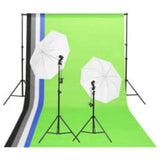 Vidaxxl Fotostudio-Set mit Beleuchtungsset, Hintergrund und Reflektor