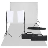 Vidaxl Photo studio set with lighting set and background