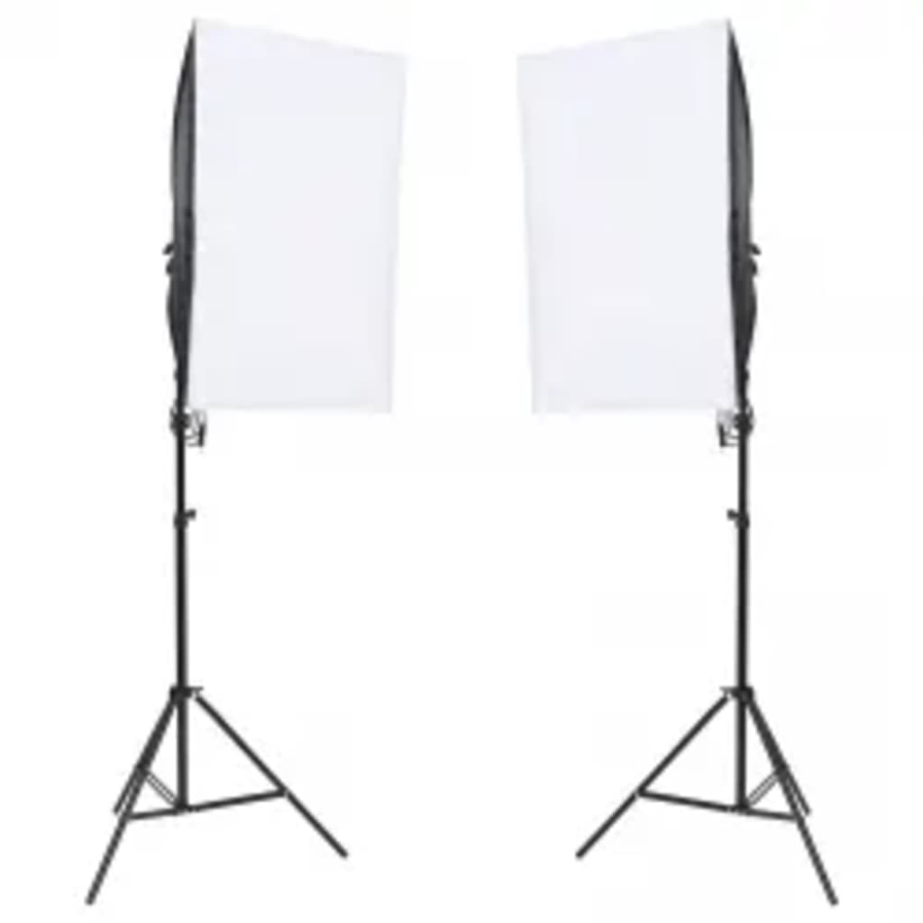 VidaXL Fotostudioset met verlichtingsset, achtergrond en reflector