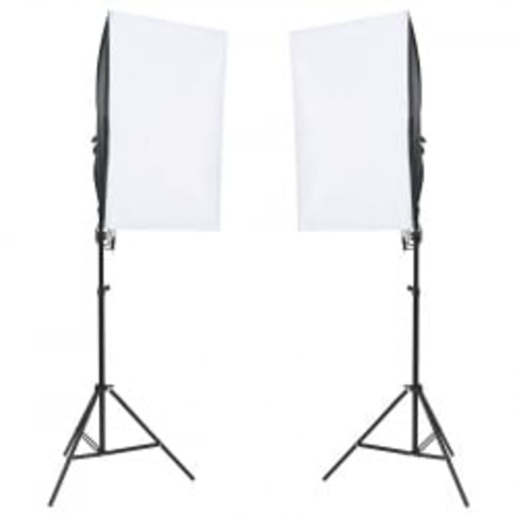 Vidaxl Photo Studio Set med belysningssæt, baggrund og reflektor