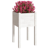 Vidaxl Planters 2 ST 40x40x70 cm Solid Pine White