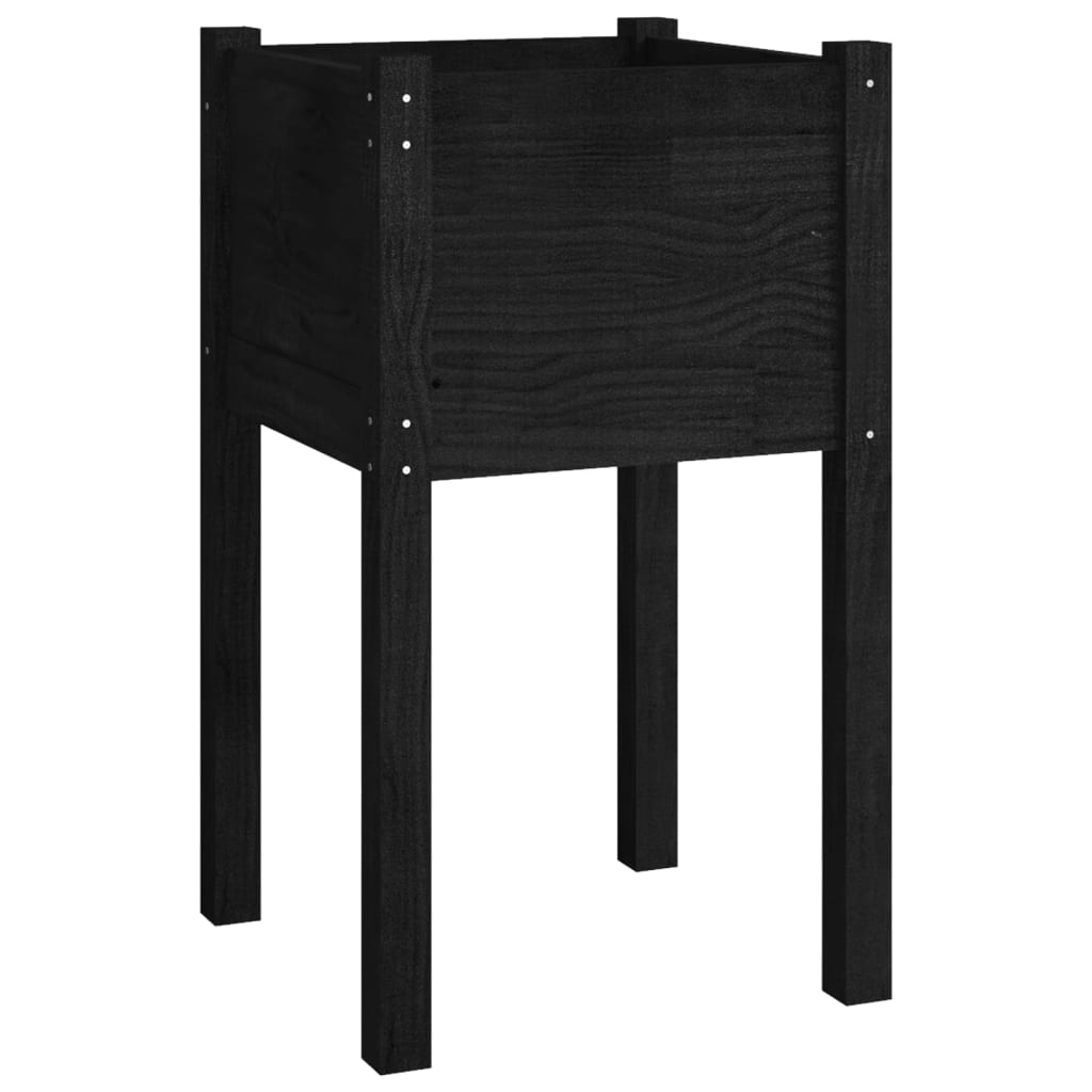 Vidaxl Planning Box 40x40x70 cm Solid Pine Black