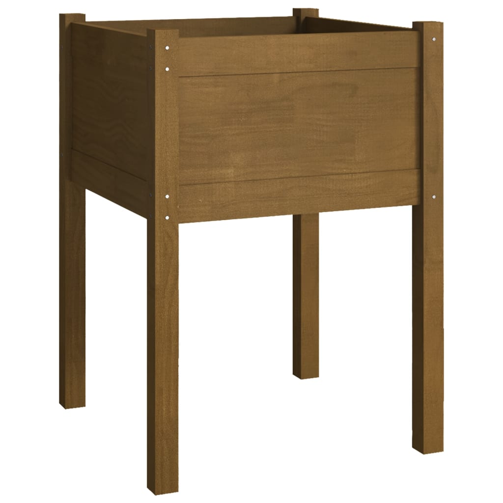 Vidaxl Planning Box 50x50x70 cm Solid Pine Honey Brown