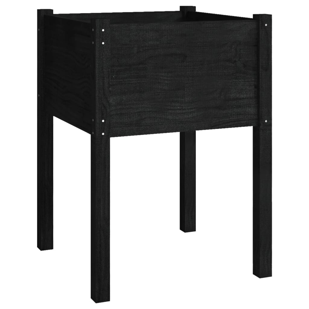 Vidaxl Planning Box 50x50x70 cm Solid Pine Black