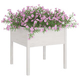 Vidaxl Planters 2 ST 70x70x70 cm Solid Pine White