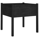 VIDAXL -Planungsbox 70x70x70 cm Festkiefer schwarz