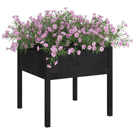VIDAXL -Planungsbox 70x70x70 cm Festkiefer schwarz