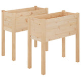 Vidaxl Planters 2 ST 70x31x70 cm Solid Pine