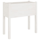 VIDAXL -Pflanzer 2 ST 70x31x70 cm Festkiefer weiß