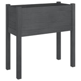 VIDAXL -Pflanzer 2 ST 70x31x70 cm Festkiefergrau