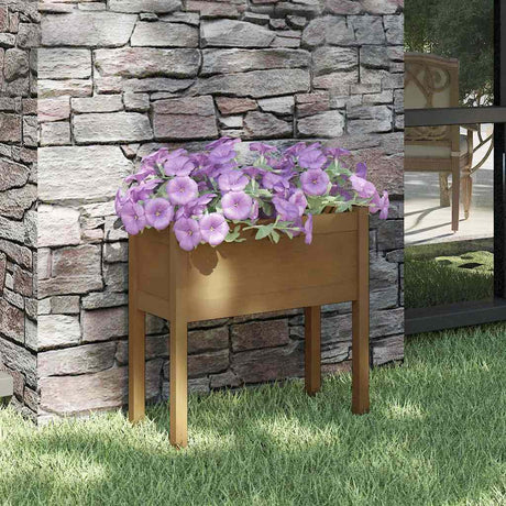 VIDAXL -Planungsbox 70x31x70 cm Festkiefer Honigbraun
