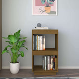 Vidaxl boekenkast 40x35x71 cm massief grenenhout honingbruin