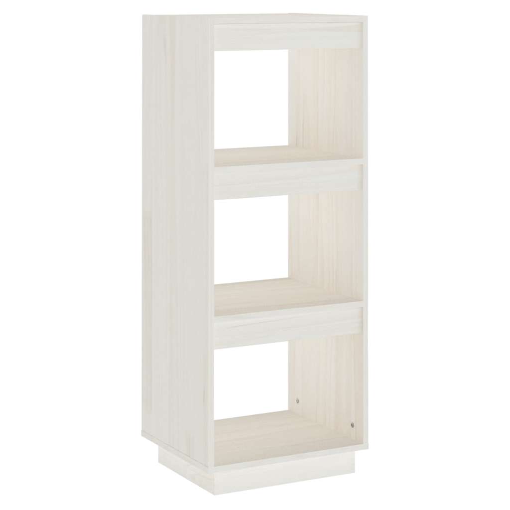 Vidaxl boekenkast kamerscherm 40x35x103 cm massief grenenhout wit