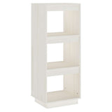 Vidaxl boekenkast kamerscherm 40x35x103 cm massief grenenhout wit