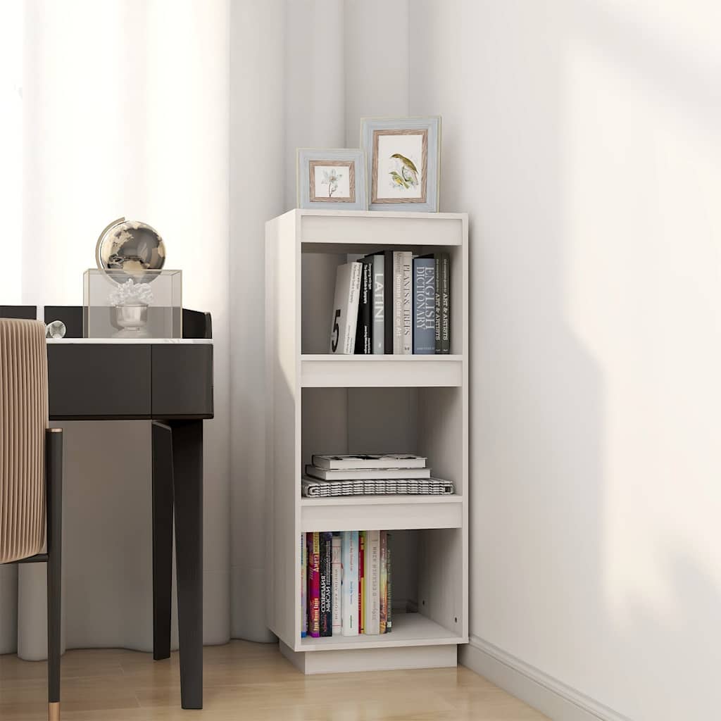 Vidaxl boekenkast kamerscherm 40x35x103 cm massief grenenhout wit