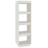 Vidaxl boekenkast kamerscherm 40x35x135 cm massief grenenhout wit