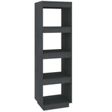 Vidaxl boekenkast kamerscherm 40x35x135 cm massief grenenhout grijs