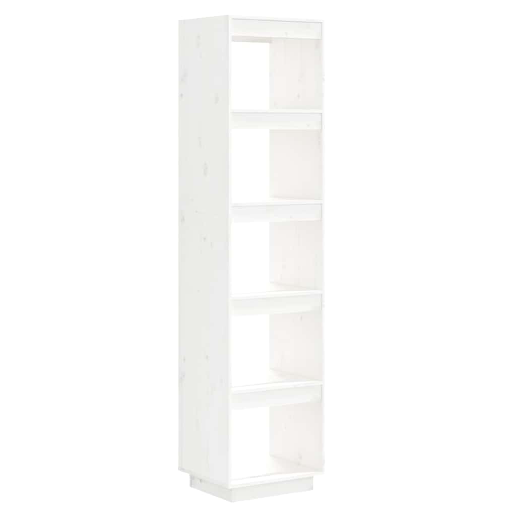 Vidaxl boekenkast kamerscherm 40x35x167 cm massief grenenhout wit