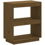 Vidaxl boekenkast 60x35x71 cm massief grenenhout honingbruin