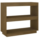 Vidaxl boekenkast 80x35x71 cm massief grenenhout honingbruin