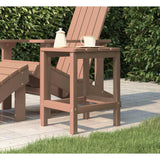 Vidaxl tuintafel adirondack 38x38x46 cm hdpe bruin