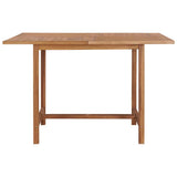 Vidaxl tuintafel 110x110x75 cm massief teakhout