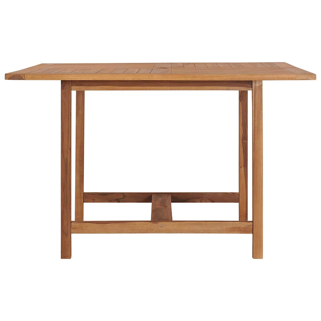 Vidaxl tuintafel 110x110x75 cm massief teakhout