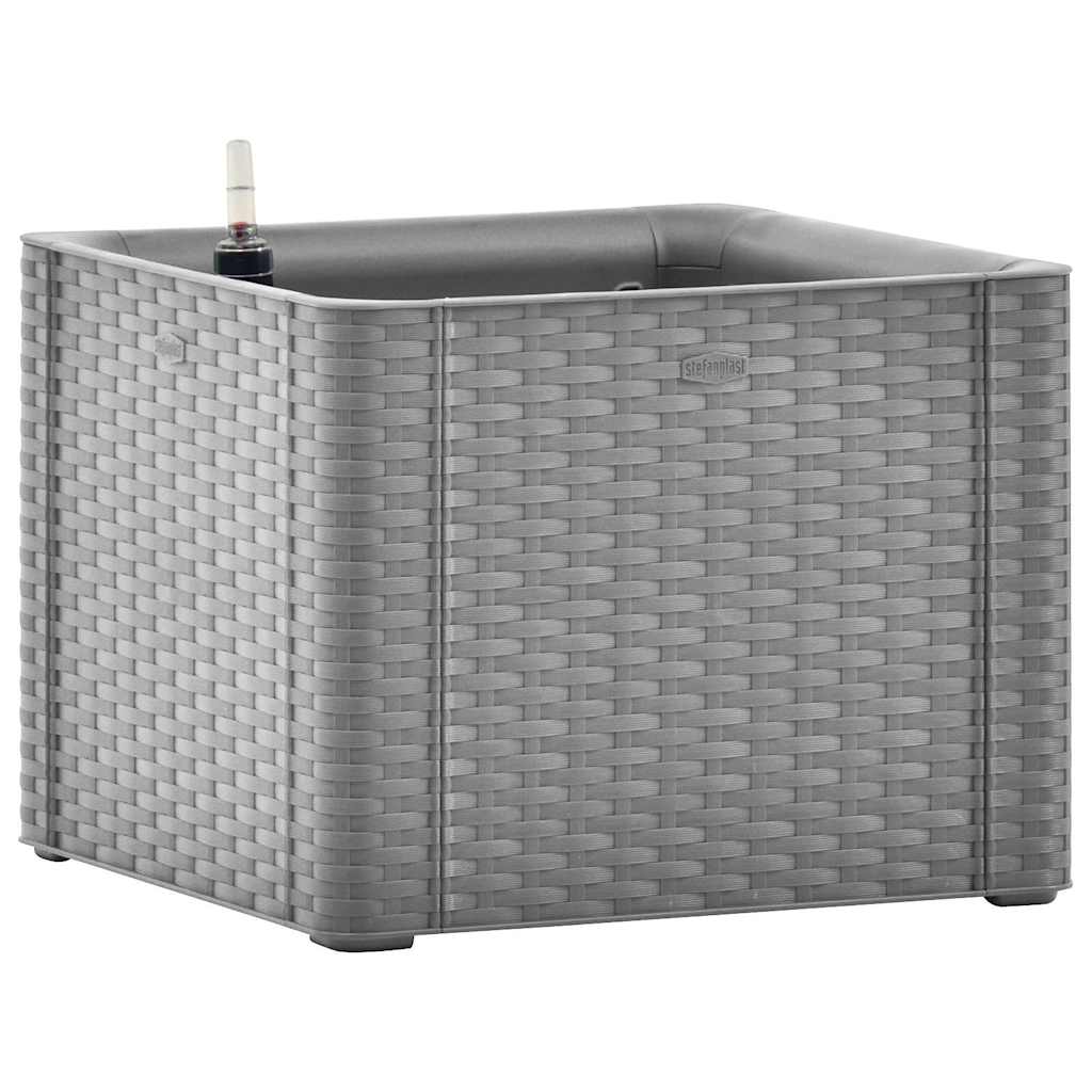 VIDAXL -Pflanzer hoch mit selbstständigem System 43x43x33 cm Grau