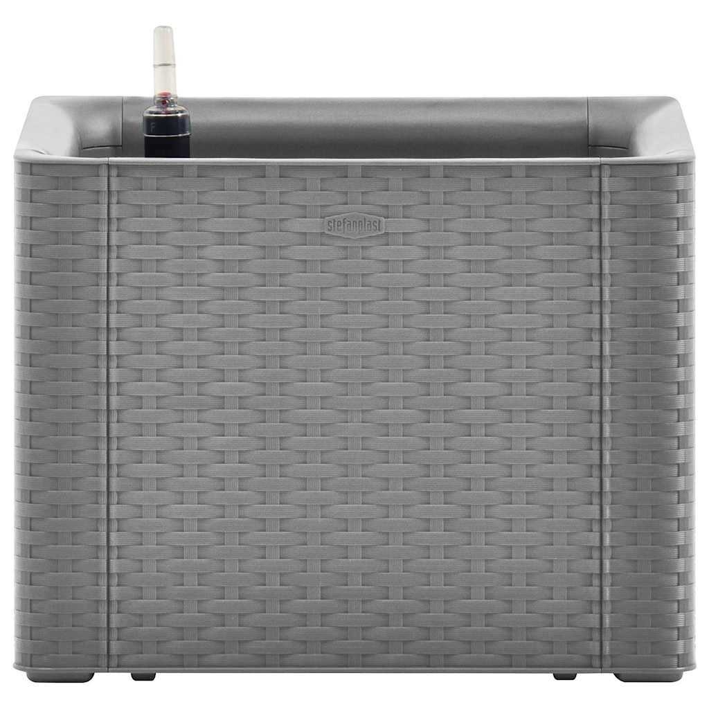 VIDAXL -Pflanzer hoch mit selbstständigem System 43x43x33 cm Grau