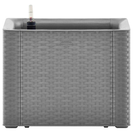 VIDAXL -Pflanzer hoch mit selbstständigem System 43x43x33 cm Grau